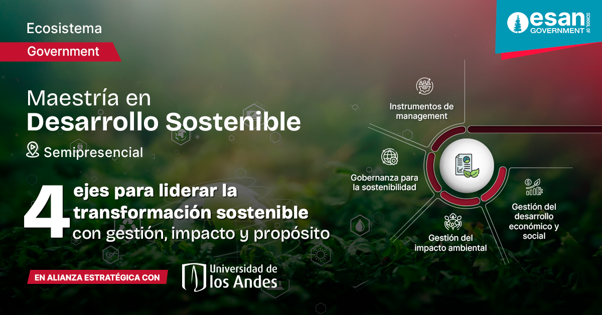 Maestría en Desarrollo Sostenible de ESAN: el programa que busca cerrar la brecha entre discurso ESG y los resultados empresariales