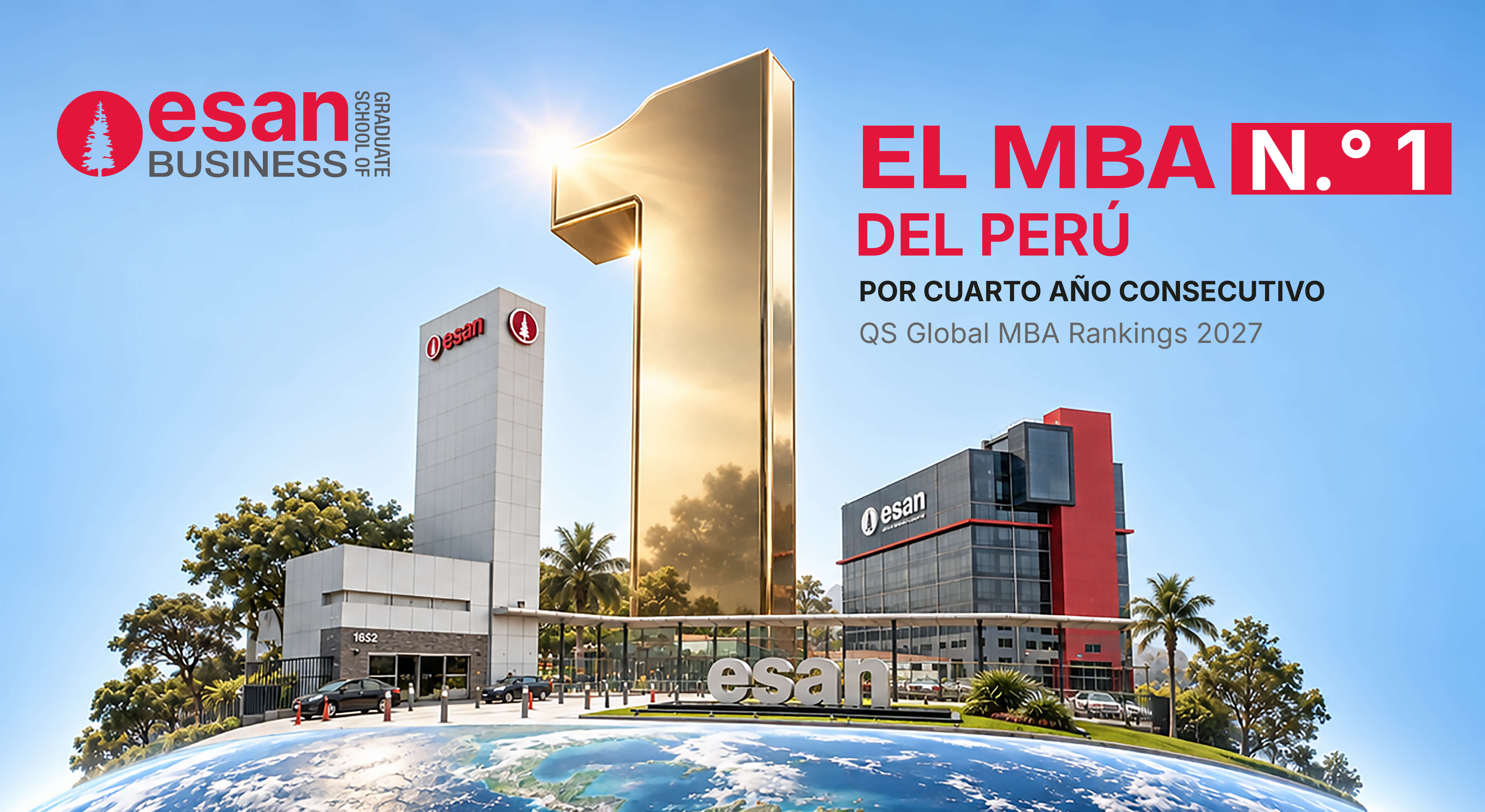 QS Global MBA Rankings 2027: ESAN es el MBA N.° 1 del Perú por cuarto año consecutivo y se mantiene en el Top 7 de América Latina